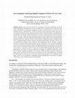 Research paper thumbnail of The Assumptions Underlying England's Adoption of Trial by Jury for Crime