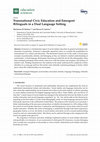 Research paper thumbnail of Transnational Civic Education and Emergent Bilinguals in a Dual Language Setting