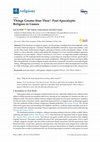 Research paper thumbnail of 'Things Greater than Thou': Post-Apocalyptic Religion in Games