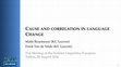 Research paper thumbnail of Cause and correlation in language change