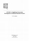 Research paper thumbnail of 357/6 BC: A Significant Year in the Development of Athenian Honorific Practice