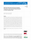 Research paper thumbnail of Seymour, C. M., & Garrison, M. J. (2016). What they think about how they are evaluated: Perspectives of New York State physical educators on teacher evaluation policy. International Journal of Education Policy and Leadership, 11 (6). 1–11.