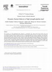 Research paper thumbnail of Dynamic fracture behavior of a high strength pipeline steel