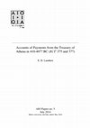 Research paper thumbnail of Accounts of Payments from the Treasury of Athena in 410-407? BC (IG I 3 375 and 377)