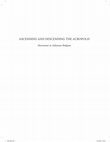 Research paper thumbnail of Ascending and Descending the Acropolis: Movement in Athenian Religion (2019)