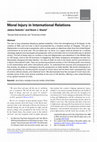 Research paper thumbnail of Moral Injury in International Relations