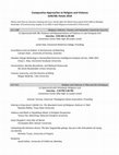 Research paper thumbnail of Comparative Approaches to Religion and Violence AAR/SBL Panels 2018