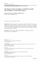 Research paper thumbnail of The Impacts of State Surveillance on Political Assembly and Association: A Socio-Legal Analysis