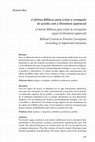 Research paper thumbnail of Criterios Bíblicos para evitar la corrupción según la literatura sapiencial, RIBLA (2018)
