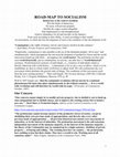 Research paper thumbnail of ROAD-MAP TO SOCIALISM_edited docx.docx