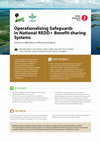 Research paper thumbnail of Operationalizing Safeguards in National REDD+ Benefit-sharing Systems