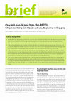 Research paper thumbnail of Quy mô nào là phù hop cho REDD?: Ket qua cua nhung cách tiep can quoc gia, da phuong và long ghép
