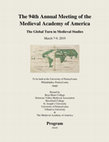 Research paper thumbnail of Medieval Academy of America, Session I.10: "Medieval Modes of Organizing the World – Continents as the ‘Natural’ Basis of Thinking in Latin Europe?"
