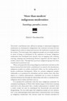 Research paper thumbnail of 'More than modern' indigenous modernities. Tautology, paradox, excess