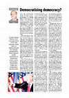 Research paper thumbnail of Democratising Democracy