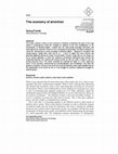 Research paper thumbnail of Georg Franck’s ‘The Economy of Attention’: Mental capitalism and the struggle for attention