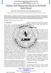 Research paper thumbnail of Diabetes Self-Management Based on the Health
Belief Model