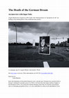 Research paper thumbnail of The Death of the German Dream (Jacobin interview)