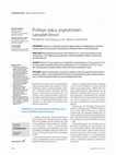 Research paper thumbnail of Potilaan paluu psykiatriseen sairaalahoitoon. Alueellinen esiintyvyys ja sen yhteys avohoitoon. [Regional psychiatric re-hospitalisation rates and their association with outpatient services]