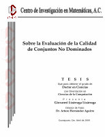 Research paper thumbnail of On the Evaluation of the Quality of Non-dominated Sets