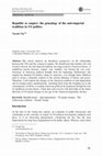 Research paper thumbnail of Republic or empire: the genealogy of the anti-imperial tradition in US politics