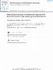 Research paper thumbnail of Ödemiş-Dereuzunyer: Architectural Features of a Rural Settlement to Be Submerged by Dam Waters