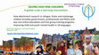 Research paper thumbnail of SAVING HIGH RISK CHILDREN A global scale e-learning interven1on
