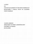 Research paper thumbnail of A study On Change Management in the Union Parishad Of Bangladesh: A Special Focus on Galimpur