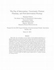 Research paper thumbnail of The Fog of Intervention: Uncertainty, Postwar Planning, and Post-Intervention Strategy