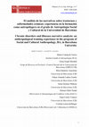 Research paper thumbnail of Chronic disorders and illnesses narrative analysis: an anthropological training experience in the program of Social and Cultural Anthropology, BA, in Barcelona University