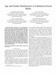 Research paper thumbnail of Age and Gender Identification in Unbalanced Social Media