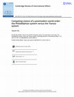 Research paper thumbnail of Competing visions of a postmodern world order: the Philadelphian system versus the Tianxia system