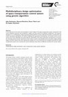 Research paper thumbnail of Multidisciplinary design optimization of space transportation control system using genetic algorithm