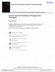 Research paper thumbnail of Levinas Possibility Dialogue Straners
