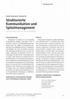 Research paper thumbnail of Kommunikation und Spitalmanagament