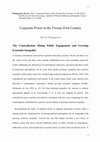 Research paper thumbnail of Corporate Power in the Twenty-First Century