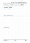 Research paper thumbnail of Judas, the kiss, the morsel - and lifting of heels