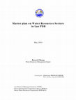 Research paper thumbnail of Master plan on Water Resources Sectors in Lao PDR 2004