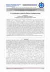 Research paper thumbnail of ICT in Education: Catalyst for Effective Teaching-Learning