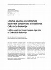 Research paper thumbnail of Litička analiza eneolitičkih kamenih izrađevina s lokaliteta Crkvišće-Bukovlje / Lithic analysis from Copper Age site of Crkvišće-Bukovlje