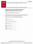 Research paper thumbnail of Rethinking countering violent extremism: implementing the role of civil society