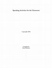 Speaking Activities for the Classroom