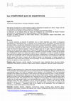 Research paper thumbnail of La creatividad que se experiencia - Tim Ingold