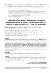 Research paper thumbnail of Leadership of the native digital press versus the mainstream press in Spain. The Cifuentes case in Eldiario.es, El Confidencial, El País and El Mundo