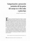 Portada: Valenzuela (2017) Categorización de las partes del cuerpo pima bajo