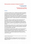 Research paper thumbnail of Política Petrolera en Tiempos de Catástrofe
