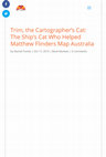 Research paper thumbnail of Book Review: Trim, the Cartographer’s Cat: The Ship’s Cat Who Helped Matthew Flinders Map Australia, written by  Matthew Flinders, Gillian Dooley and Philippa Sandall