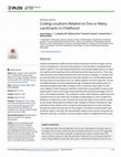 Research paper thumbnail of Coding Locations Relative to One or Many Landmarks in Childhood