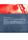 Research paper thumbnail of CRITICA DELLA RAGIONE ALGORITMICA: INTERNET, PARTECIPAZIONE POLITICA E DIRITTI FONDAMENTALI