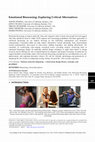 Research paper thumbnail of Emotional Biosensing: Exploring Critical Alternatives